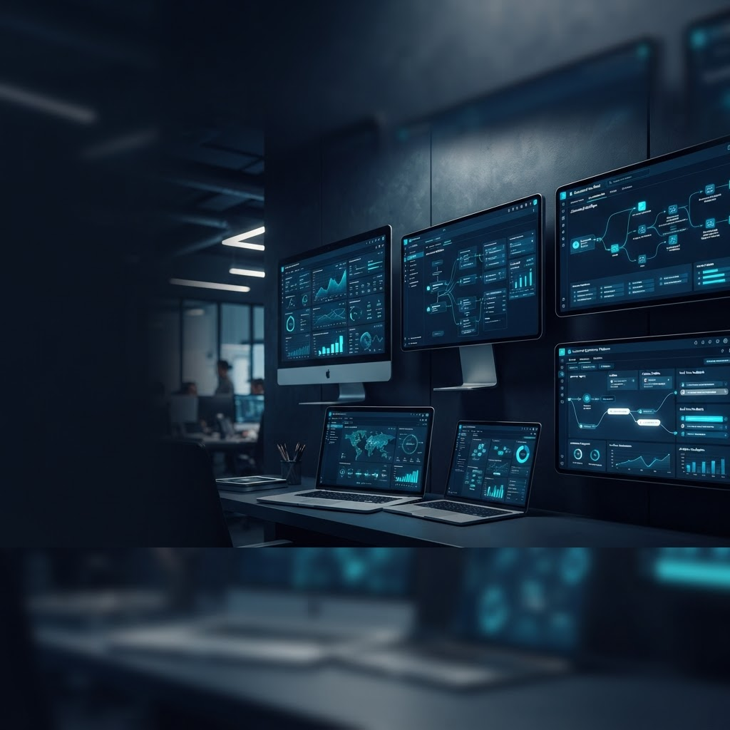 Digital transformation portfolio featuring enterprise analytics, automation, and customer experience solutions